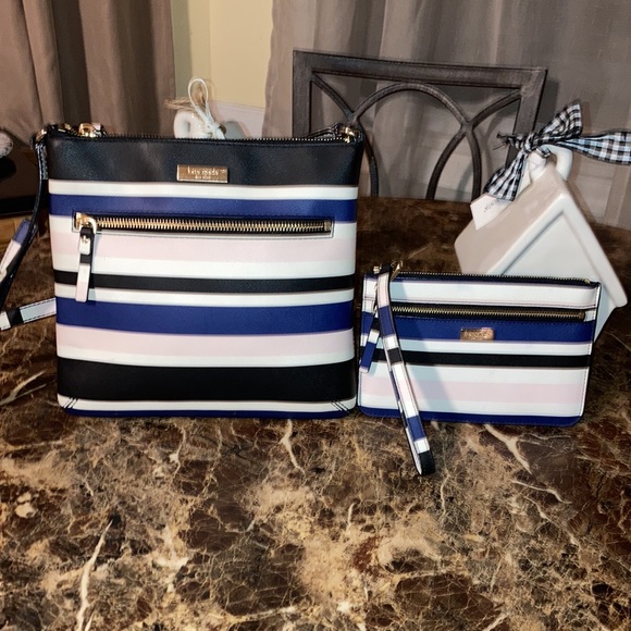 - ♠️2PC Kate Spade CROSSBODY BAG &!WRISTLET🖤 - Picture 6 of 11